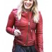 Younger Hilary Duff (Kelsey Peters) Red Leather Jacket